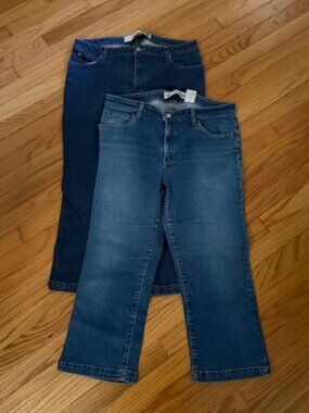 GAP Denim Crop Capri Light Wash jeans, 14